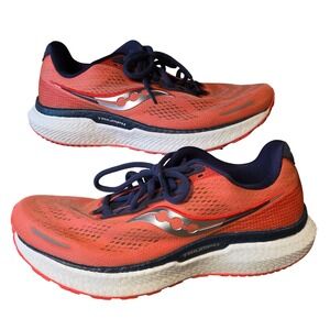 Saucony Triumph 19 Womens Running Shoes Orange Pink S10678-16 Size 9.5